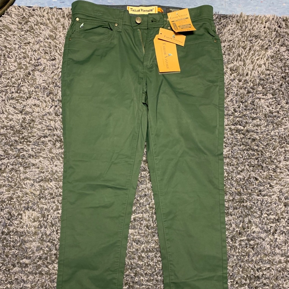 Brand new dark green comfortable pants